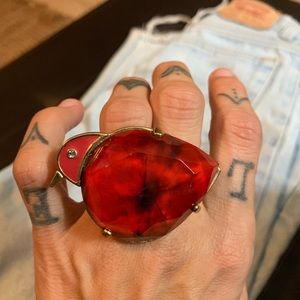 Marc by Marc red bird  double ring